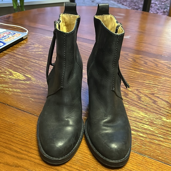 Acne studios side zip leather black bootie - Picture 2 of 3